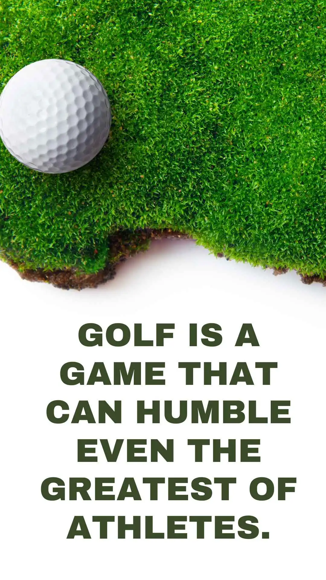 Golf is a game that can humble even the greatest of athletes.