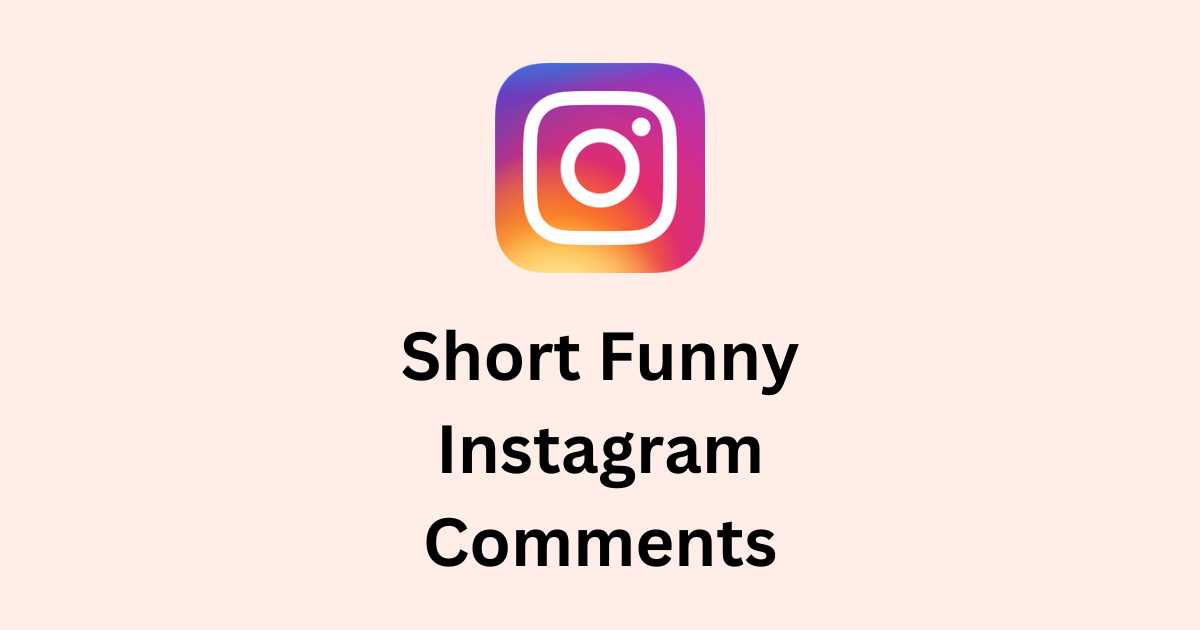 Short Funny Instagram Comments
